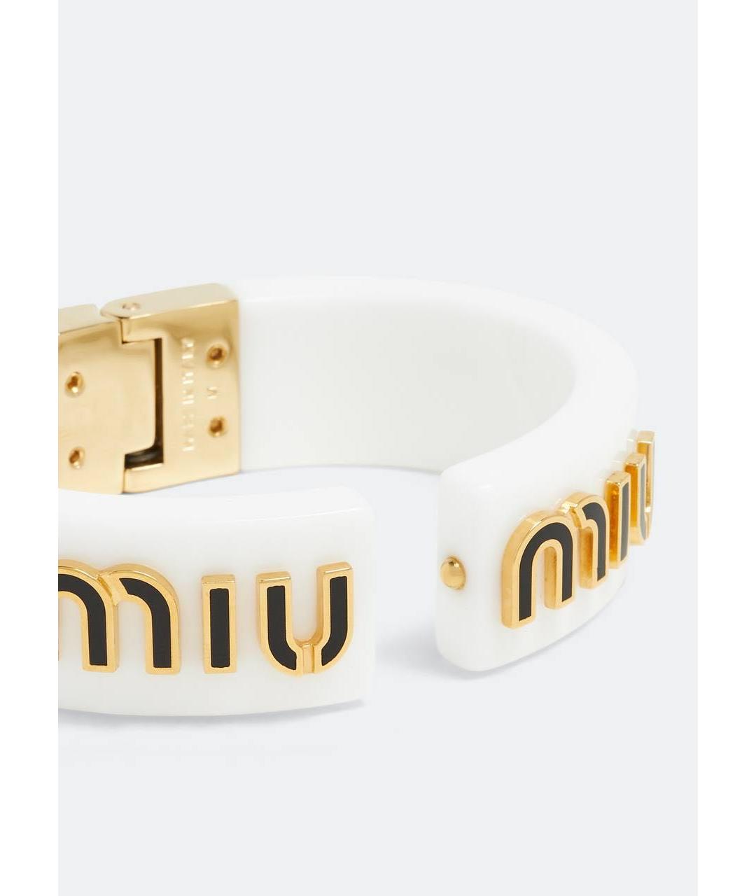 MIU MIU Белый браслет, фото 3