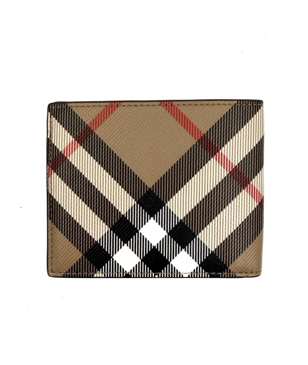 BURBERRY Бежевый кожаный кошелек, фото 2