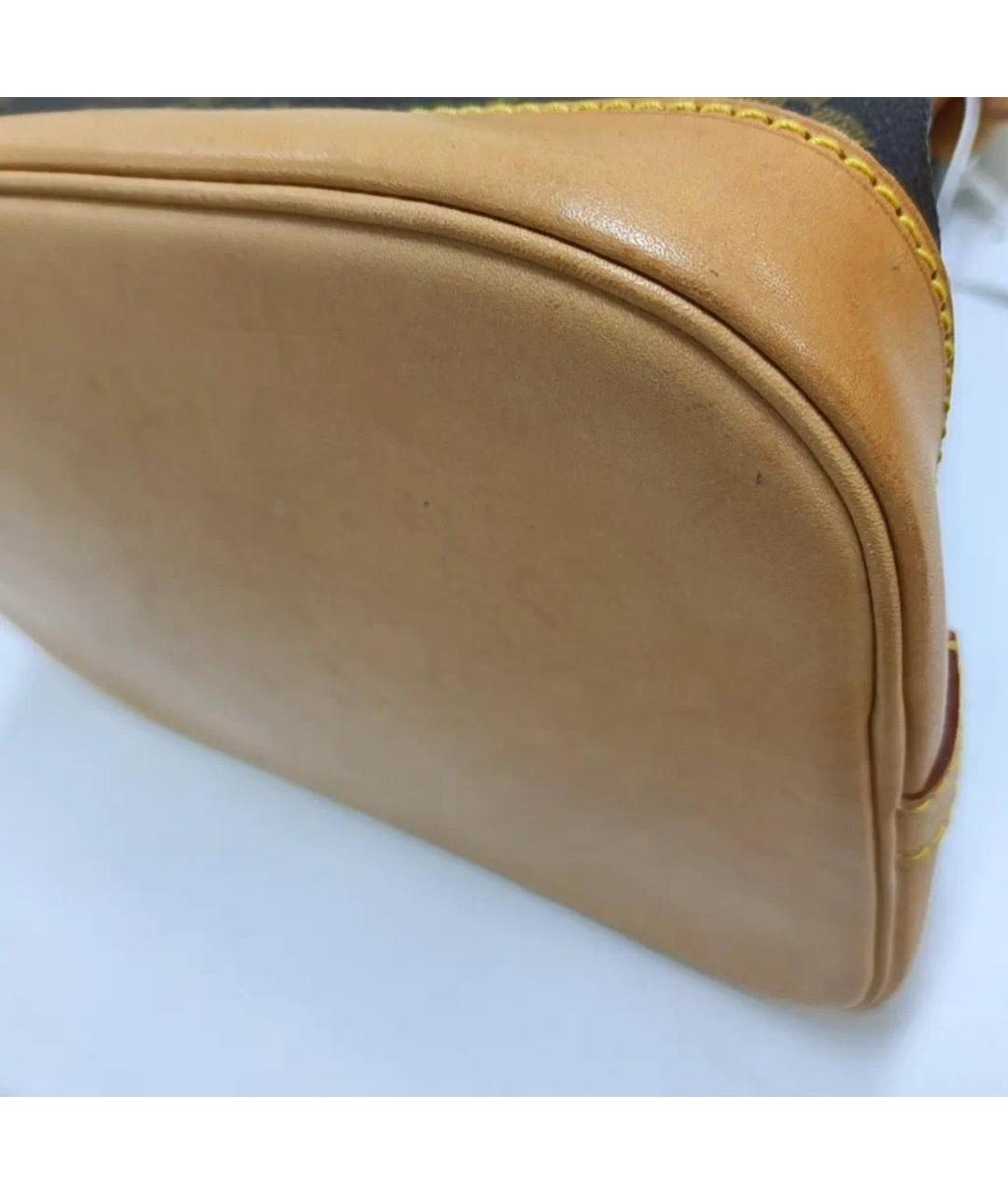 LOUIS VUITTON Коричневая канва сумка через плечо, фото 4