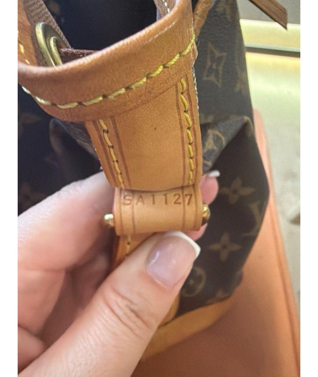 LOUIS VUITTON Коричневая канва сумка через плечо, фото 6