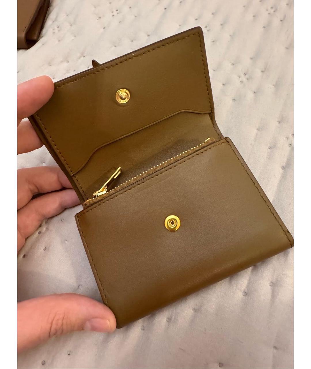 ACNE STUDIOS Коричневый кожаный кошелек, фото 2