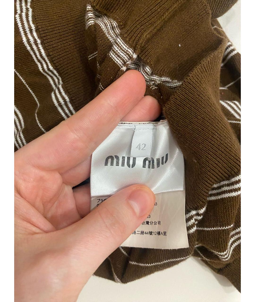 MIU MIU Мульти футболка, фото 5