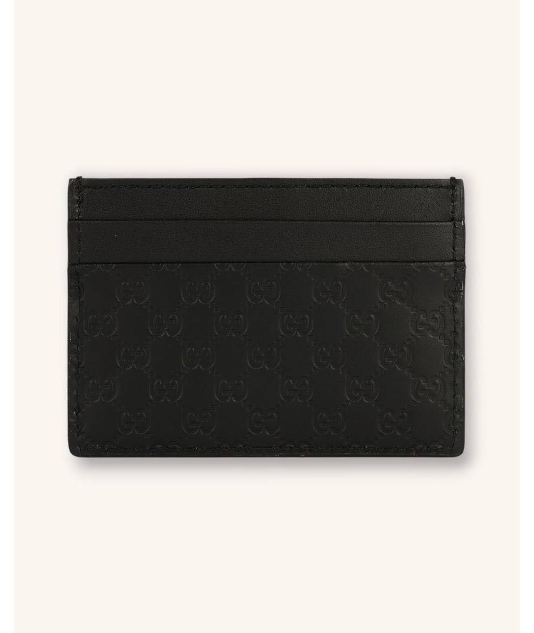 GUCCI Черный кожаный кардхолдер, фото 5