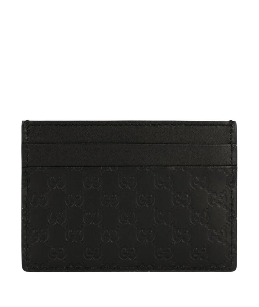 GUCCI Черный кожаный кардхолдер, фото 1