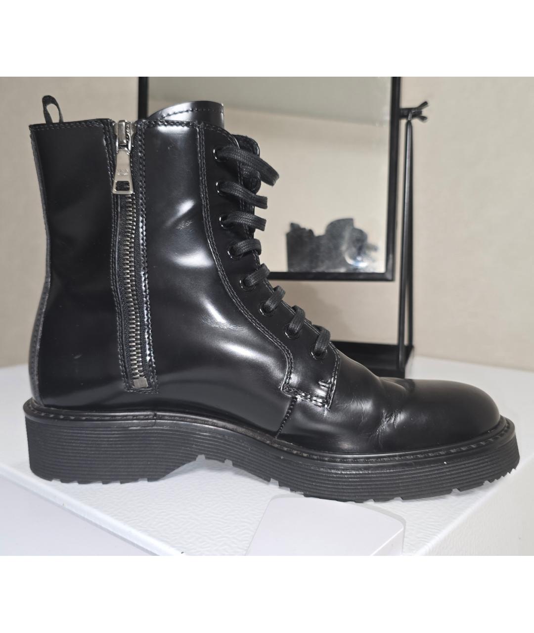 PRADA Черные ботинки из лакированной кожи, фото 8