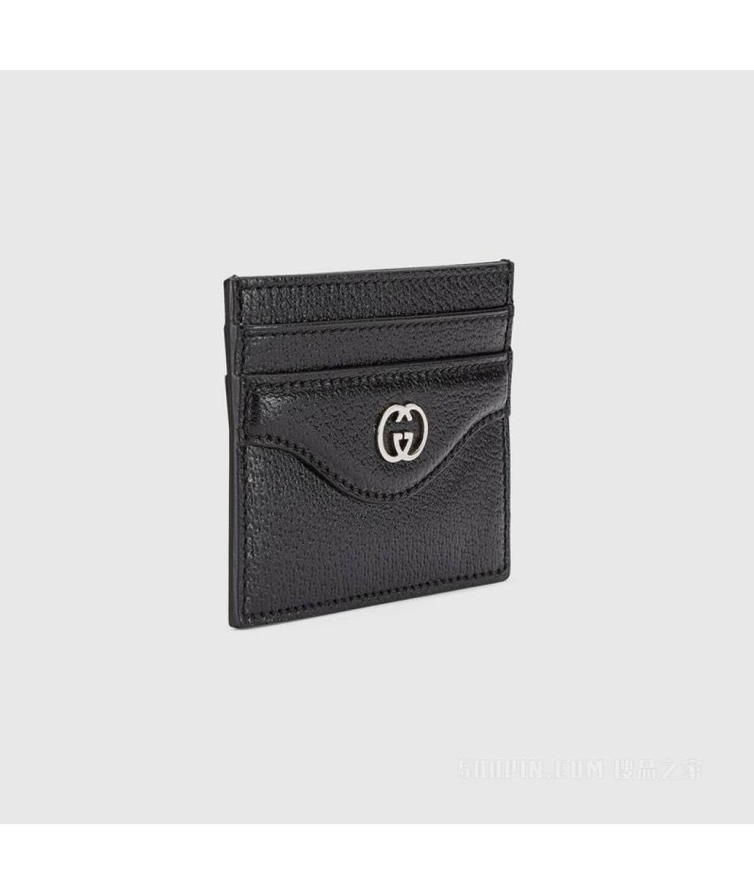 GUCCI Черный кожаный кардхолдер, фото 4
