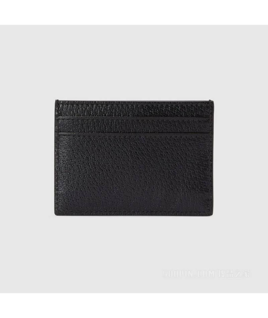 GUCCI Черный кожаный кардхолдер, фото 2