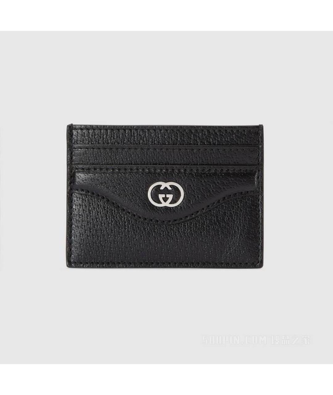 GUCCI Черный кожаный кардхолдер, фото 7