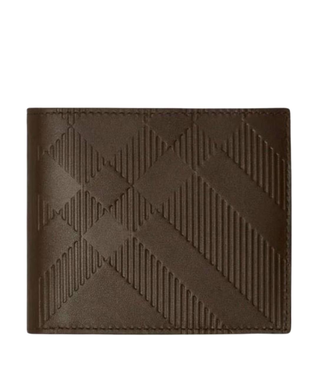 BURBERRY Коричневый кожаный кошелек, фото 1