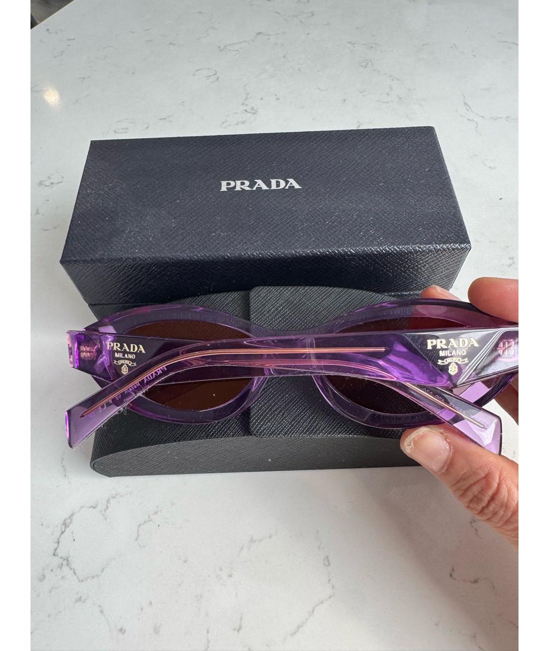 PRADA Мульти пластиковые солнцезащитные очки, фото 2