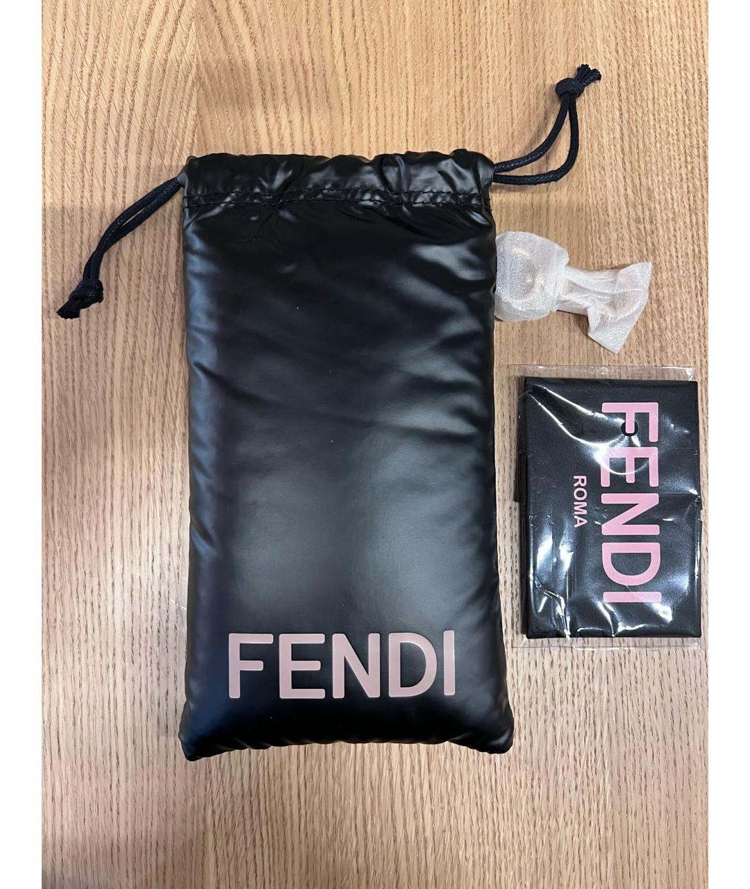 FENDI Черный брелок, фото 3