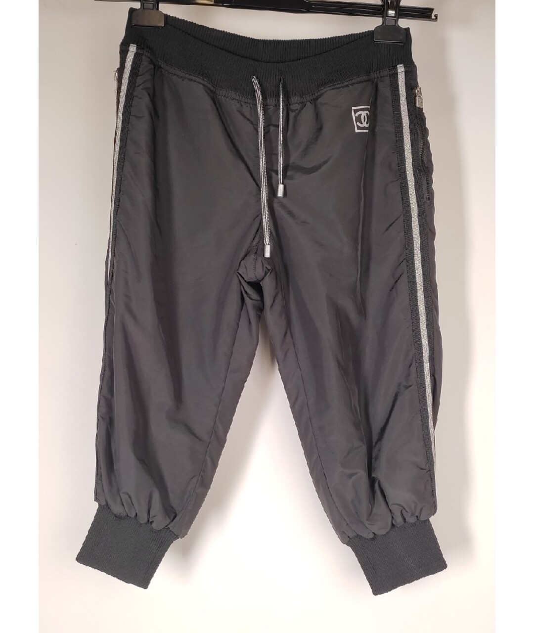 CHANEL Черные полиамидовые спортивные брюки и шорты, фото 8