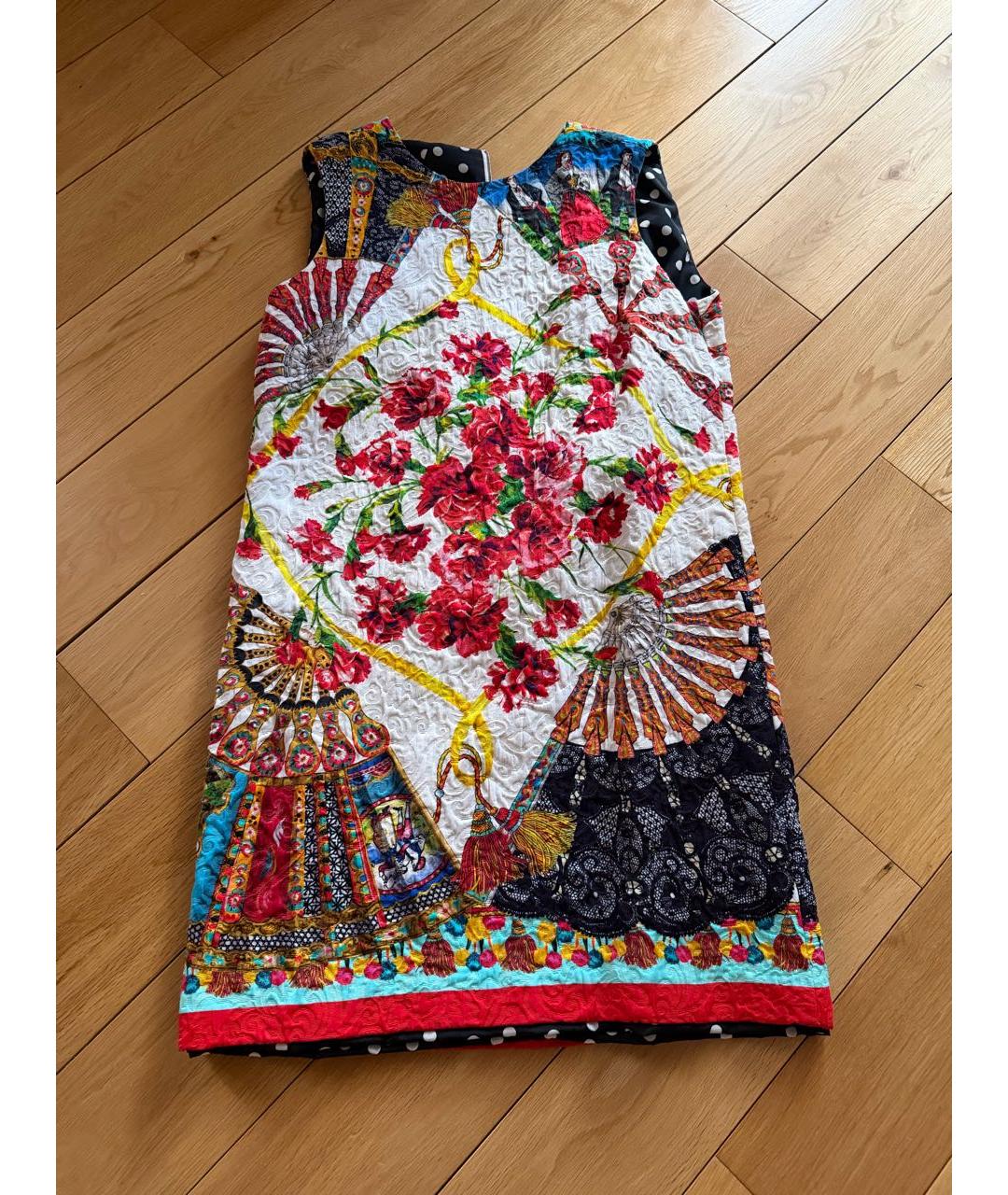 DOLCE&GABBANA Мульти замшевое повседневное платье, фото 3
