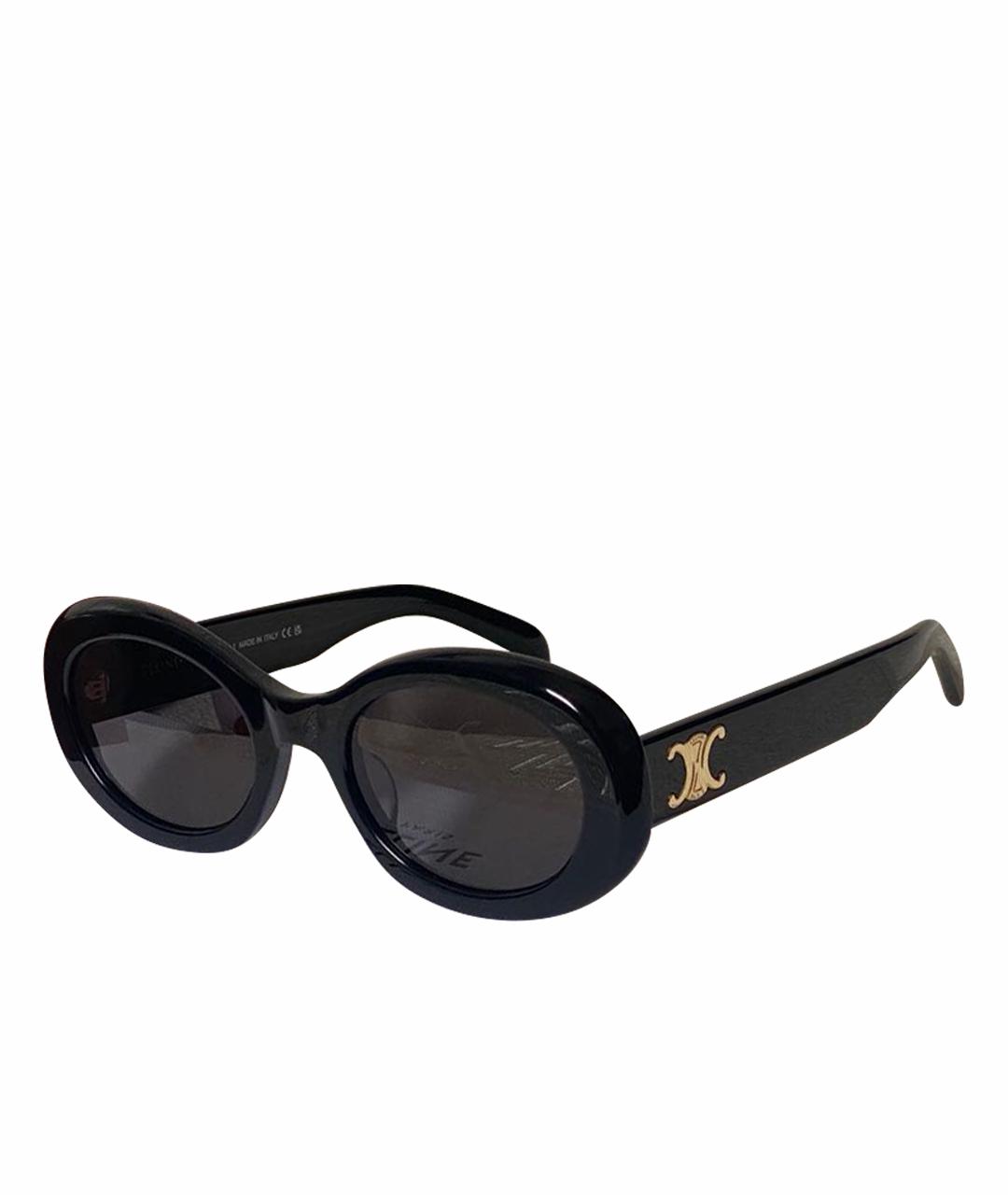 CELINE Черные пластиковые солнцезащитные очки, фото 1