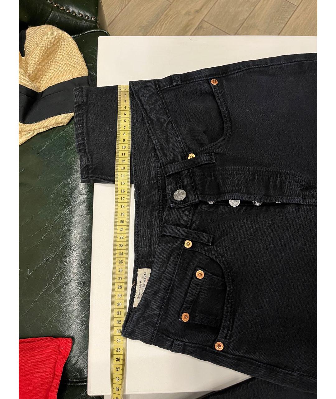LEVI'S Черные хлопко-эластановые джинсы слим, фото 6