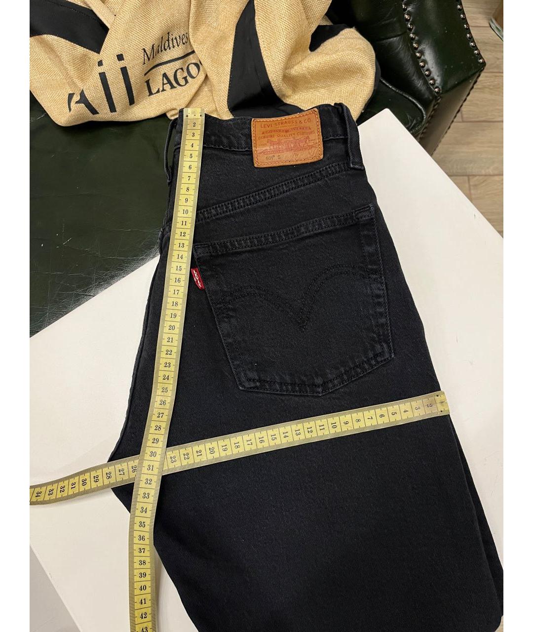 LEVI'S Черные хлопко-эластановые джинсы слим, фото 7
