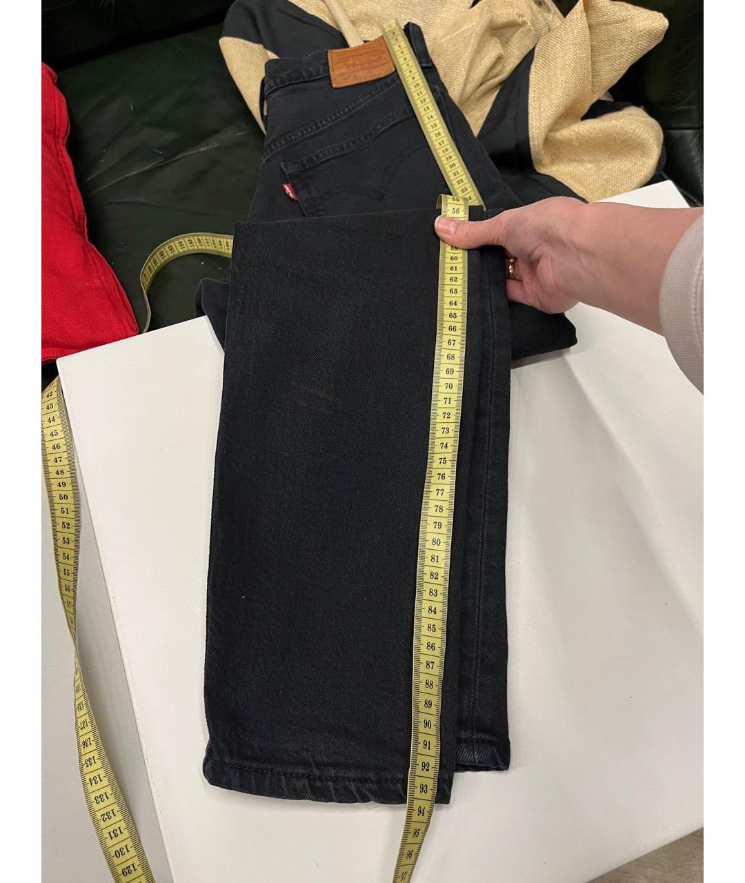 LEVI'S Черные хлопко-эластановые джинсы слим, фото 8