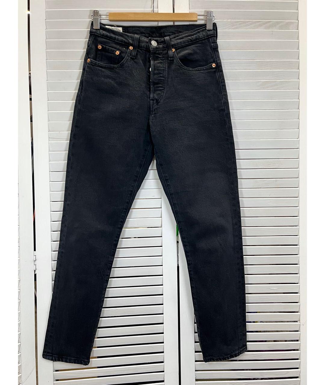 LEVI'S Черные хлопко-эластановые джинсы слим, фото 9