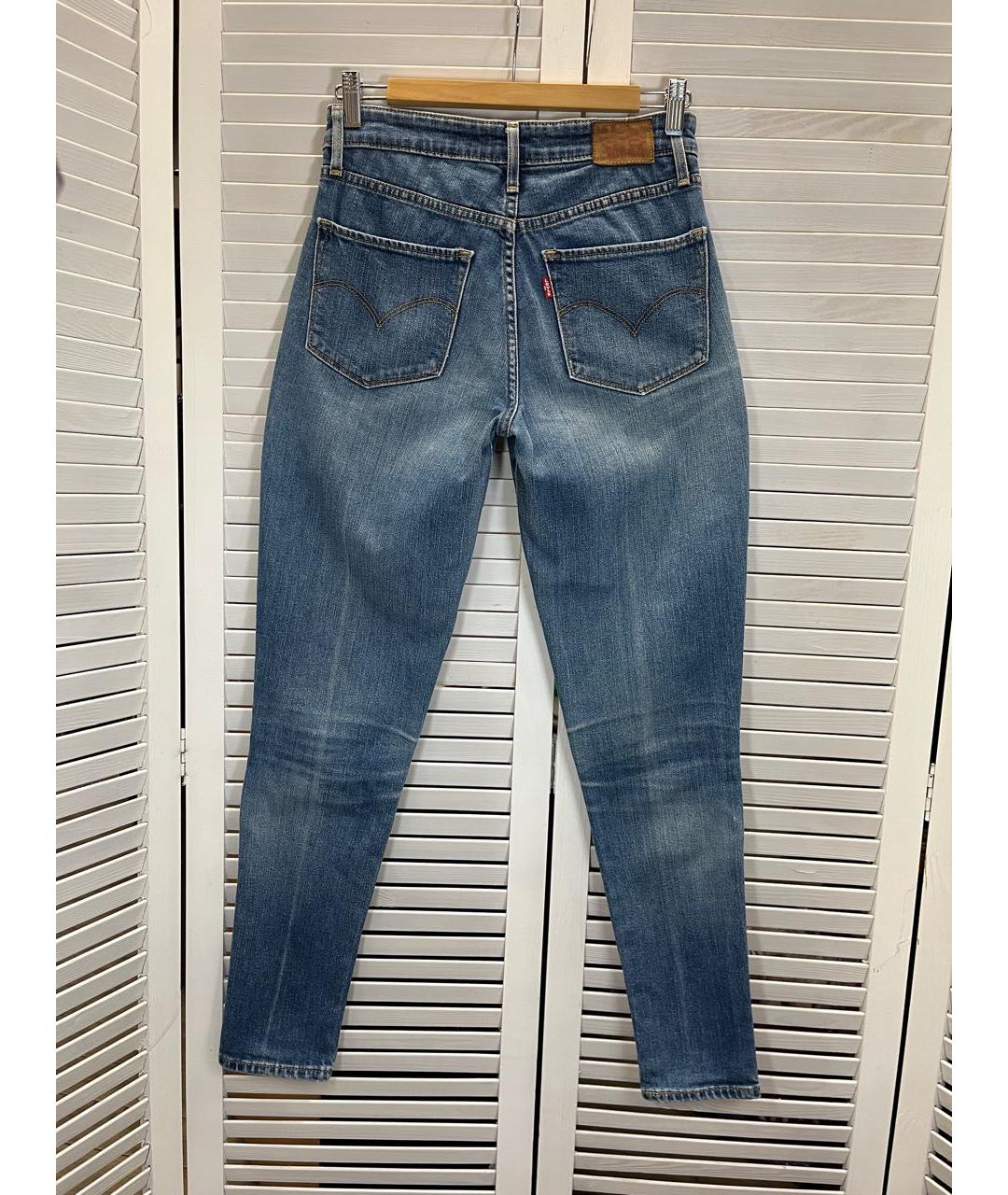 LEVI'S Голубые хлопко-эластановые джинсы слим, фото 3