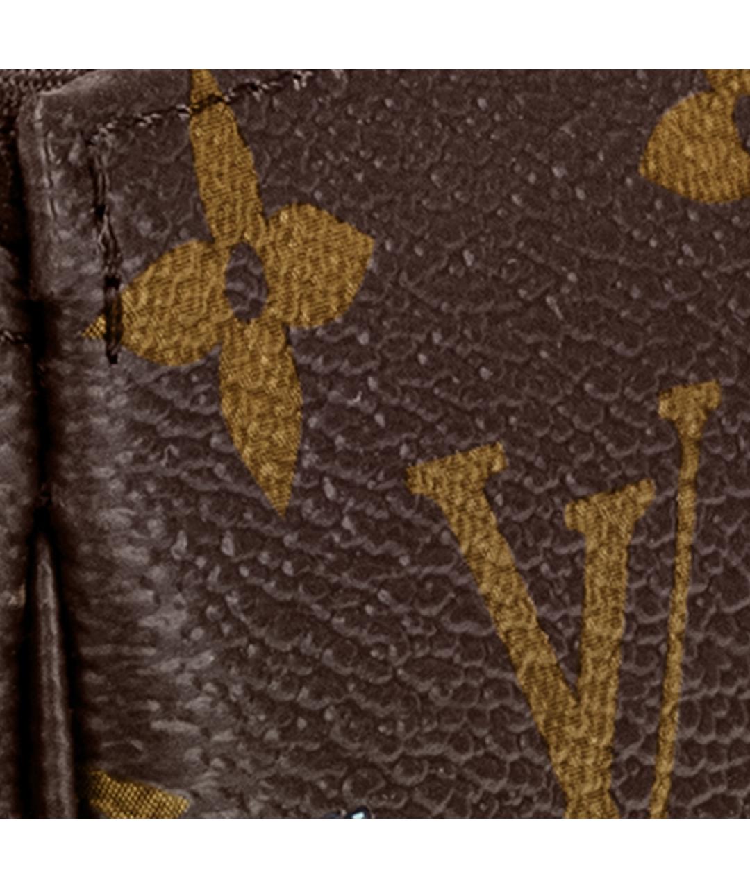LOUIS VUITTON Коричневая канва сумка через плечо, фото 5