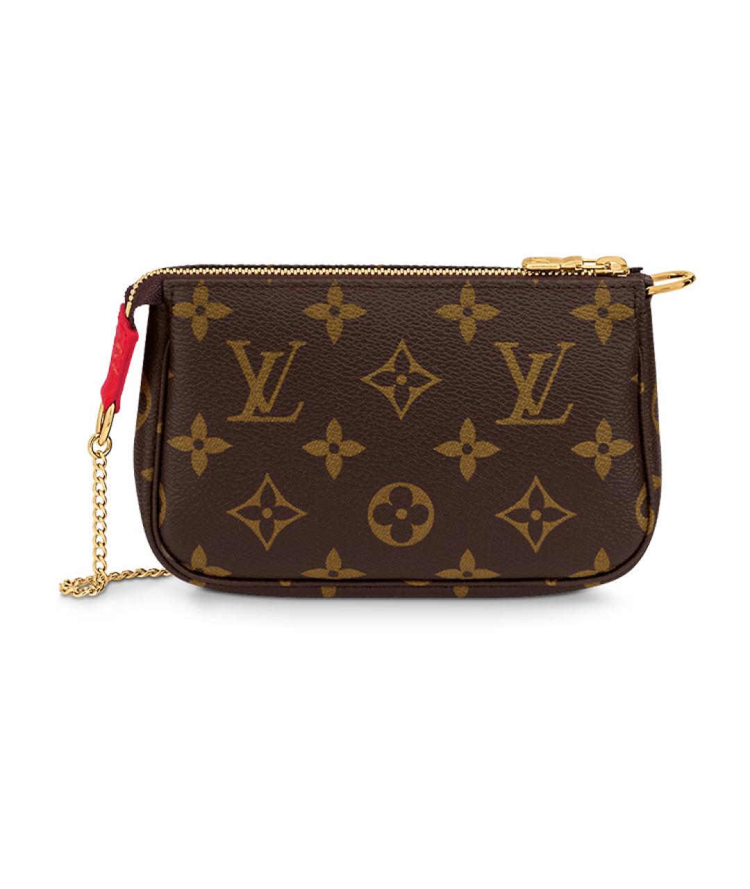LOUIS VUITTON Коричневая канва сумка через плечо, фото 3