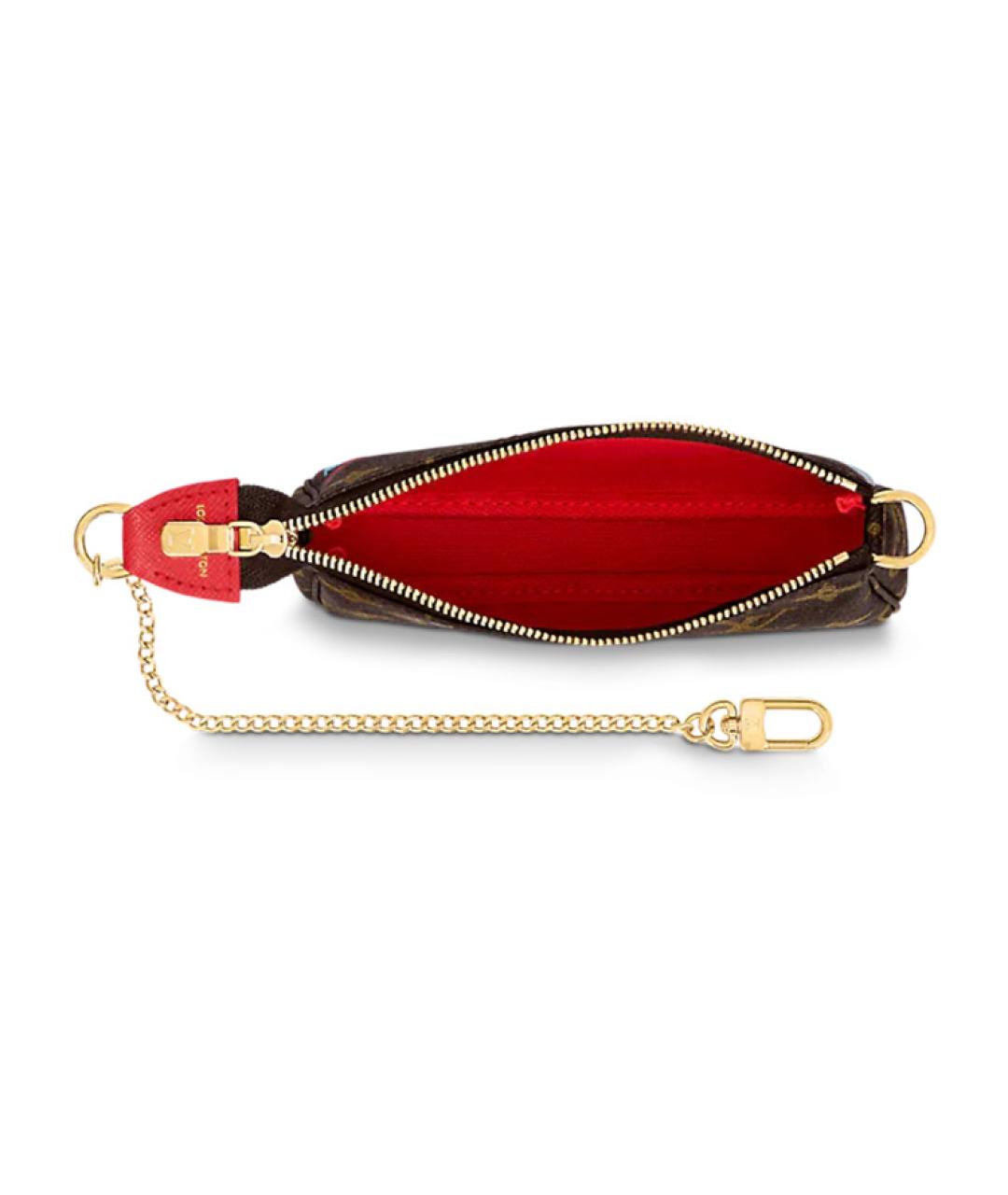 LOUIS VUITTON Коричневая канва сумка через плечо, фото 4