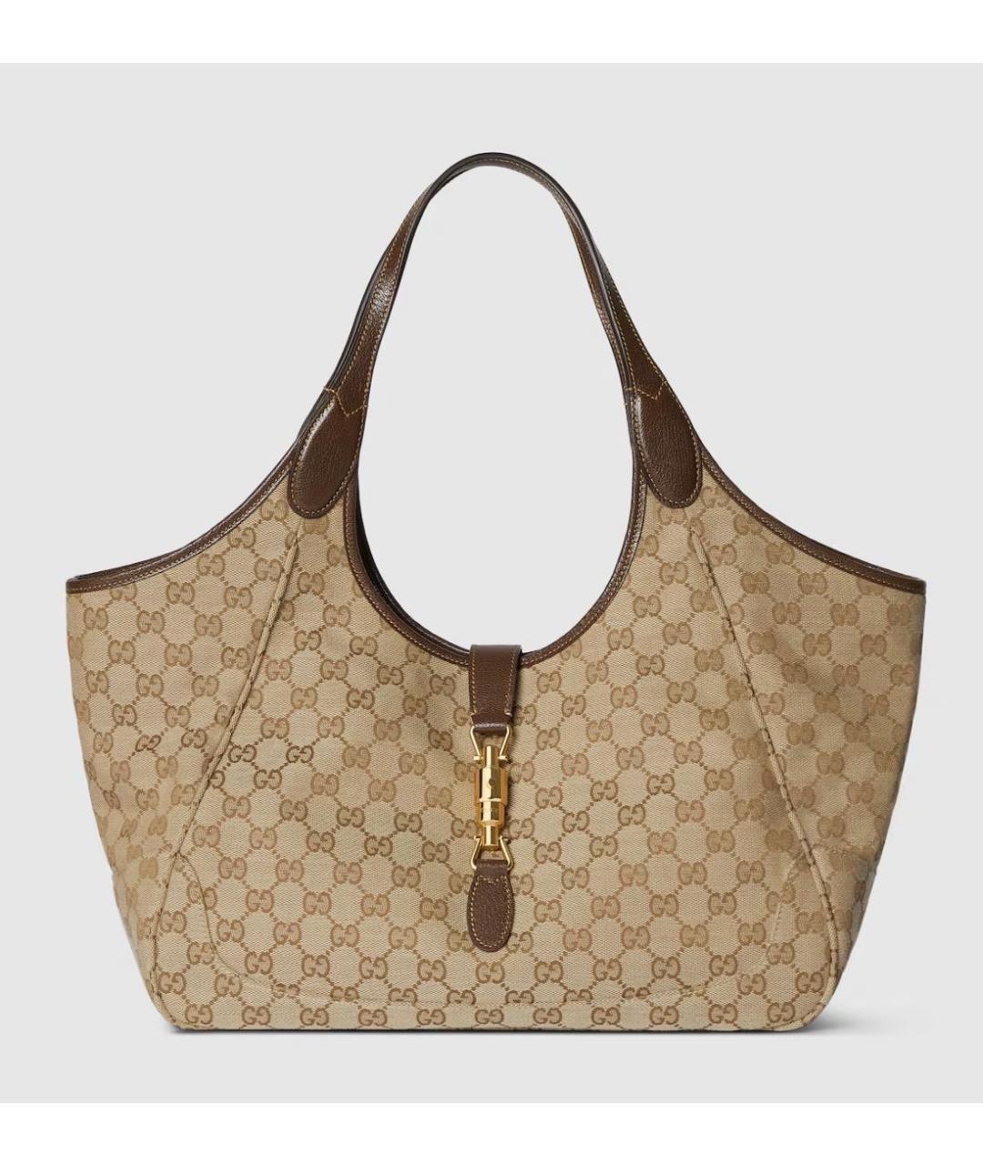 GUCCI Бежевая канва сумка через плечо, фото 5