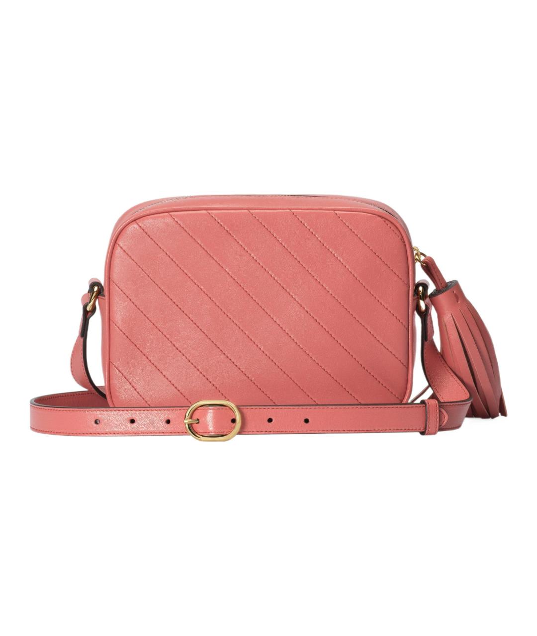 GUCCI Розовая кожаная сумка через плечо, фото 3