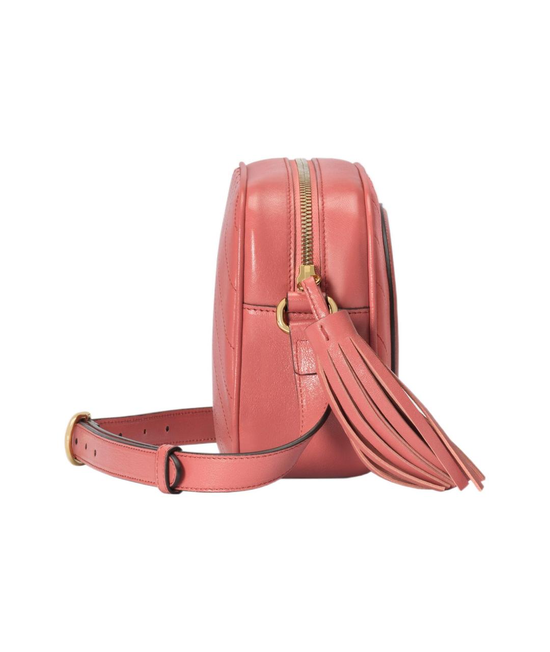 GUCCI Розовая кожаная сумка через плечо, фото 4