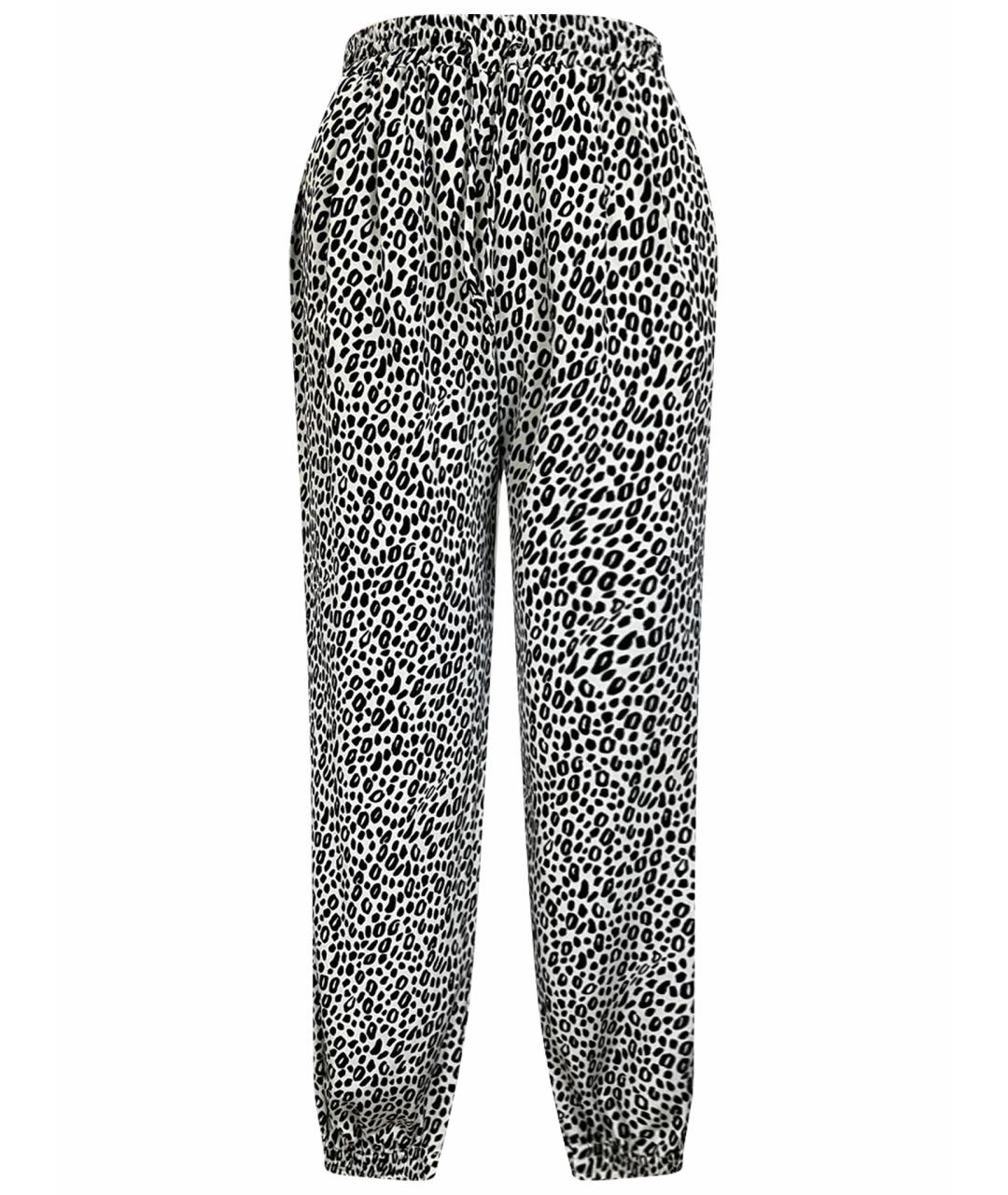 MAX MARA Бежевые шелковые прямые брюки, фото 1