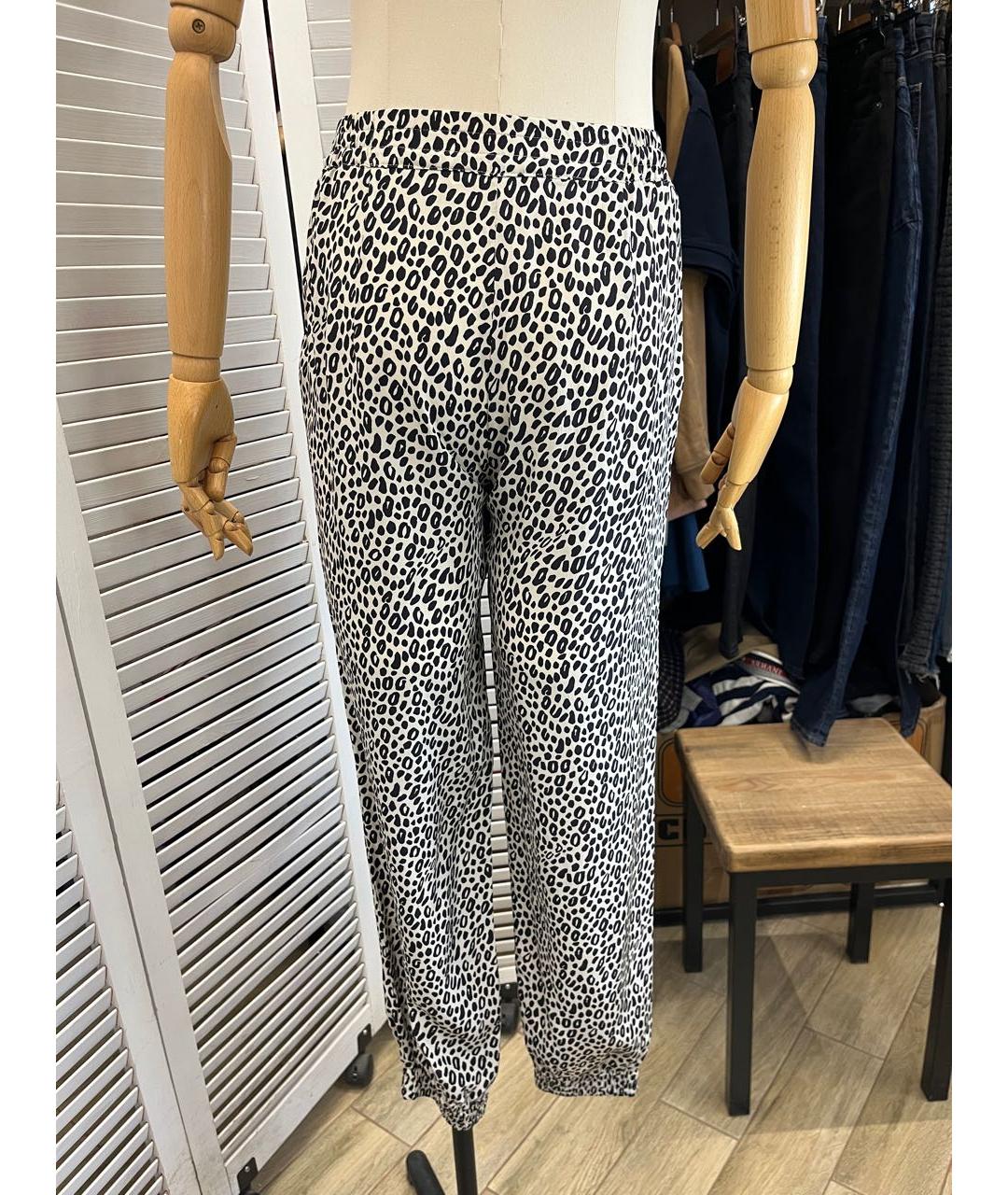MAX MARA Бежевые шелковые прямые брюки, фото 3