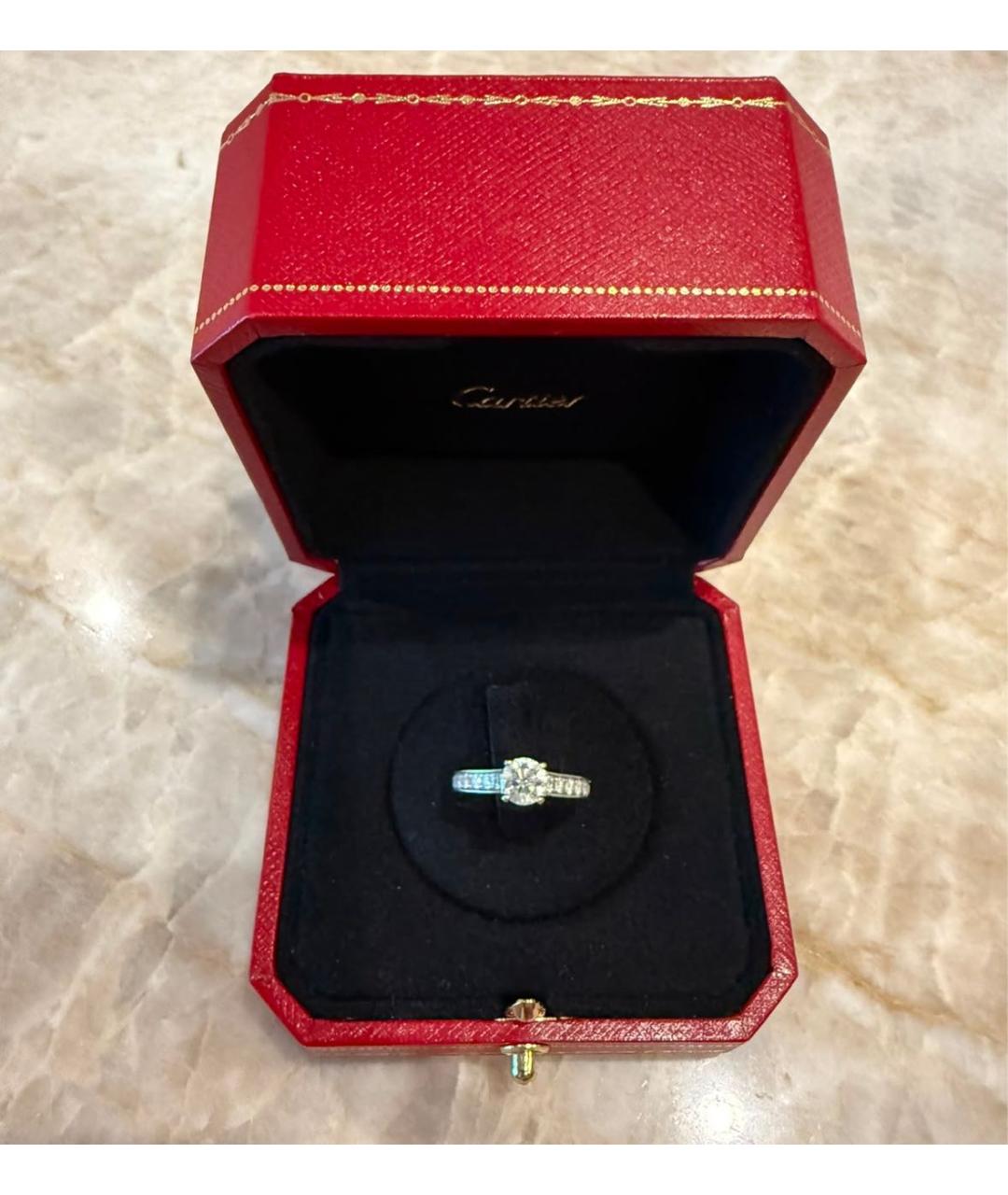 CARTIER Серебряное платиновое кольцо, фото 2