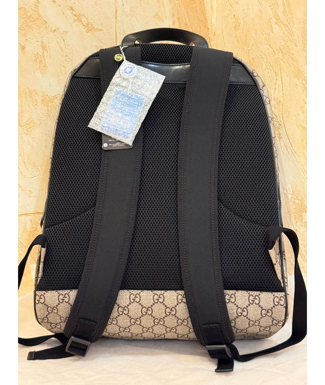 GUCCI Бежевый канва портфель, фото 3