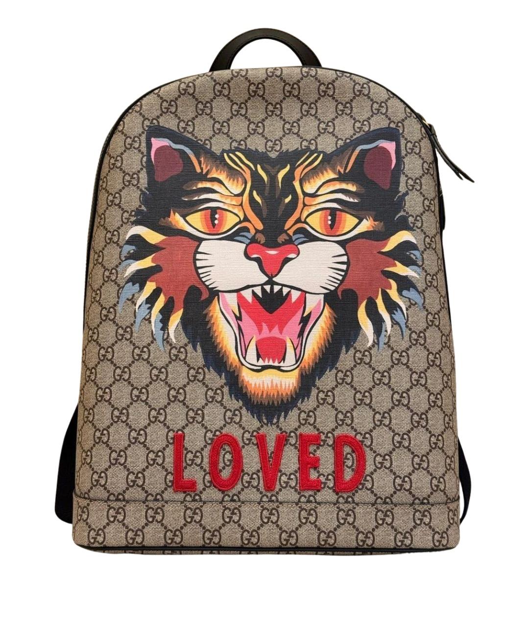 GUCCI Бежевый канва портфель, фото 1