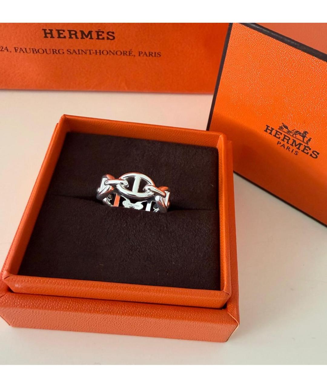 HERMES Серебряное серебряное кольцо, фото 2