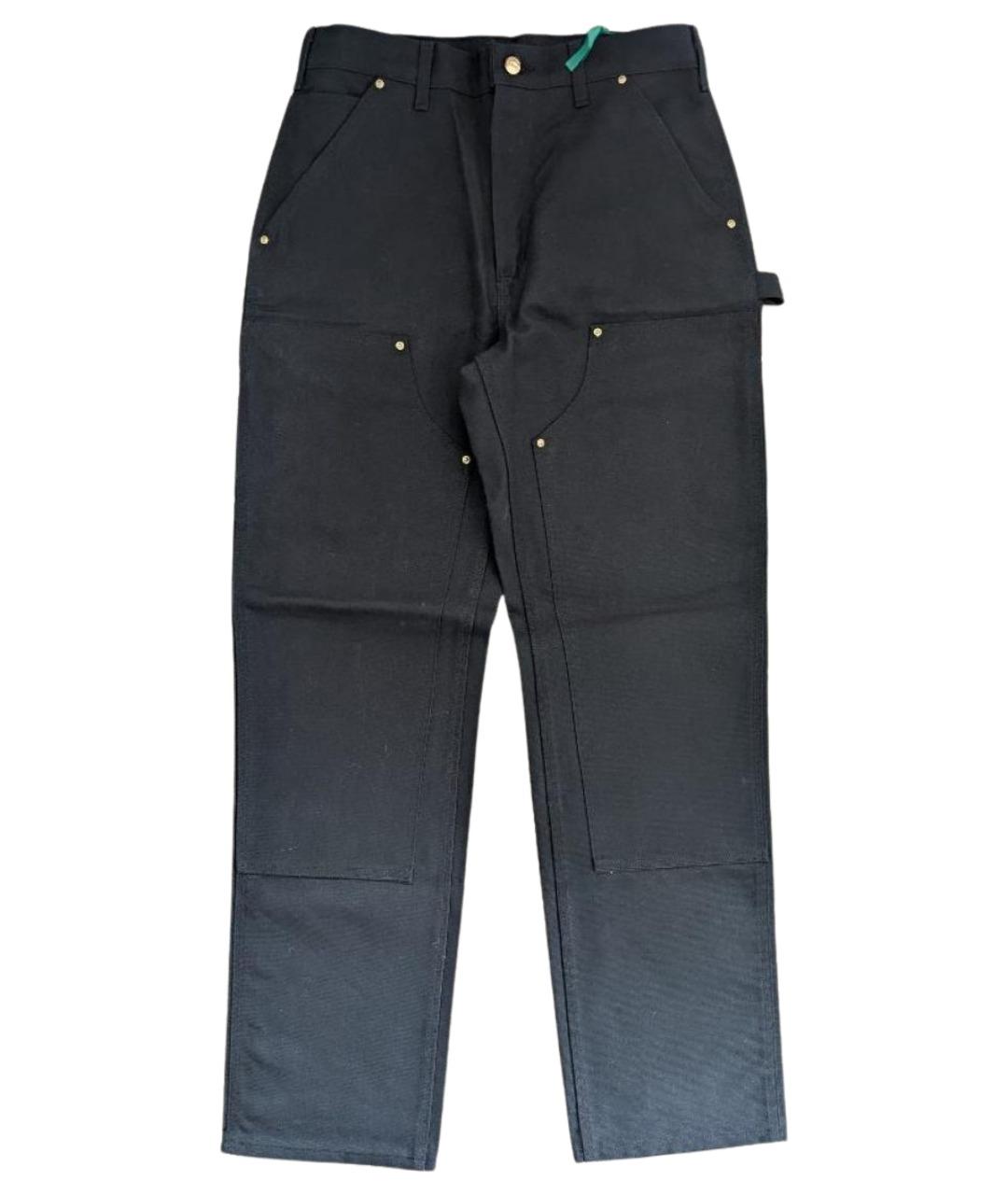 CARHARTT Черные хлопковые повседневные брюки, фото 1