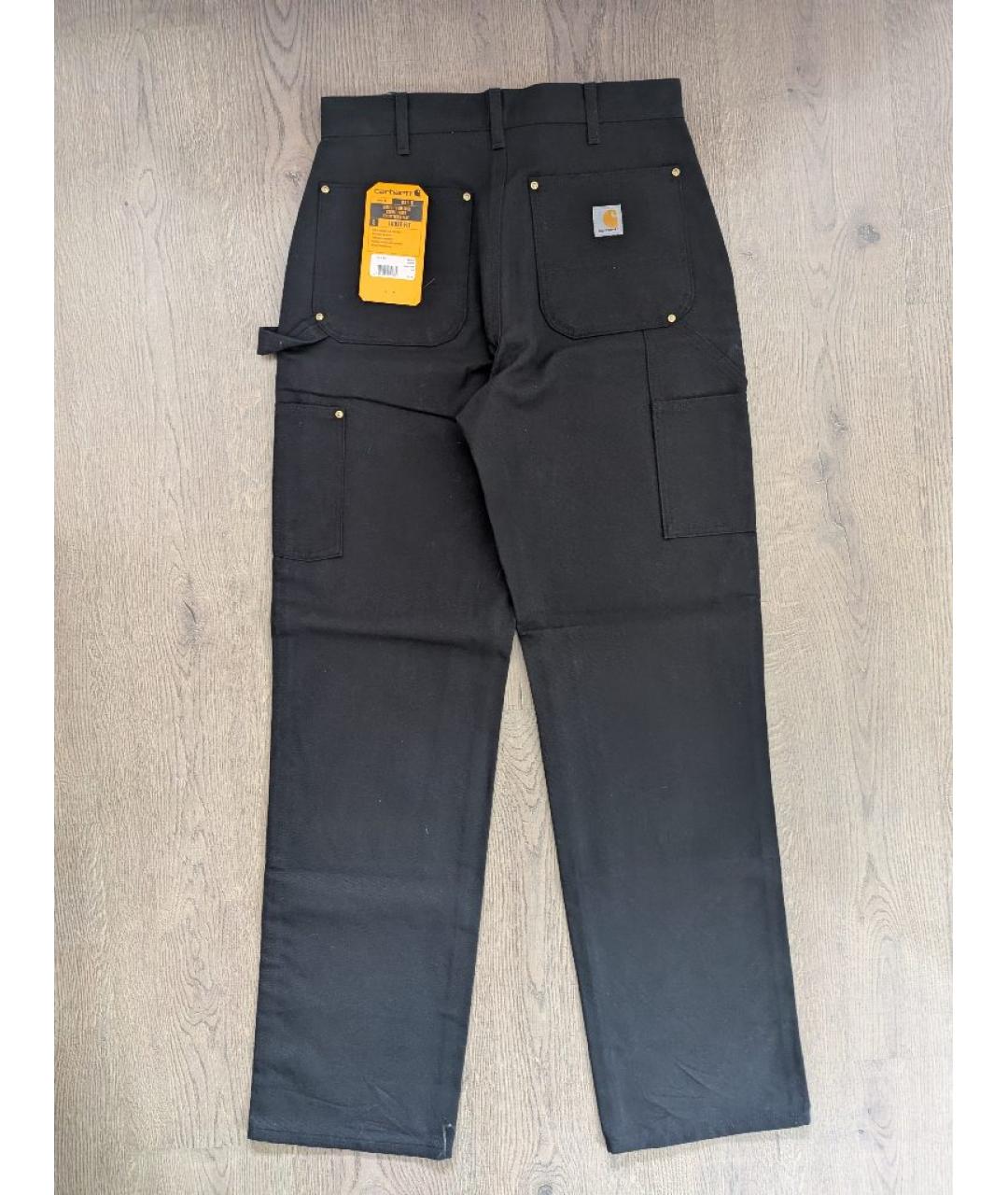 CARHARTT Черные хлопковые повседневные брюки, фото 2