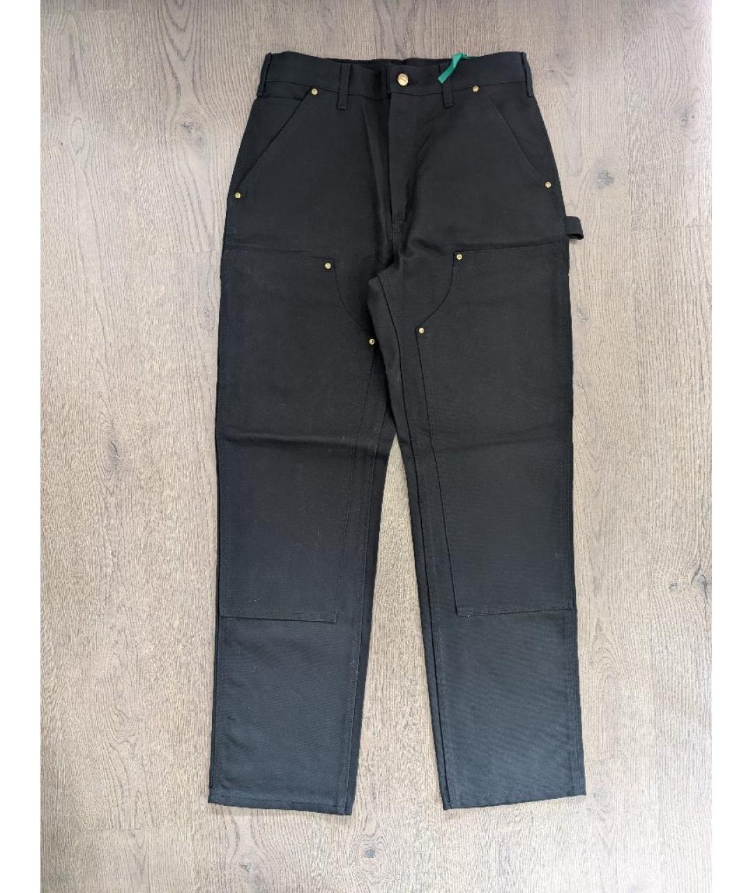 CARHARTT Черные хлопковые повседневные брюки, фото 9