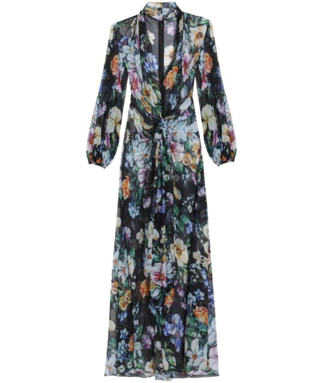 DOLCE&GABBANA Мульти шифоновое платье, фото 1