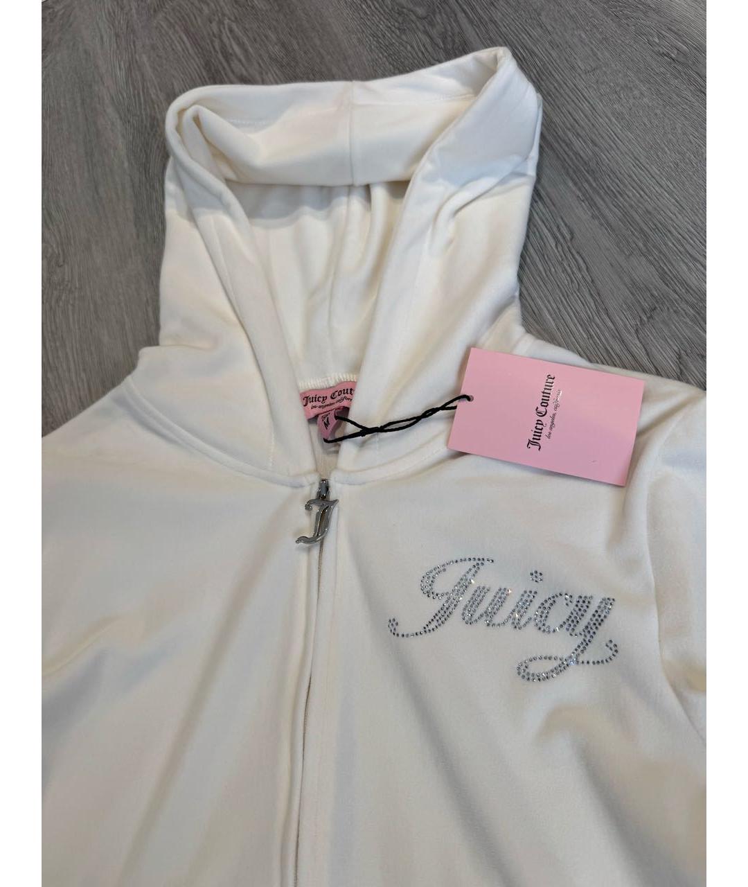 JUICY COUTURE Белый велюровый спортивные костюмы, фото 5