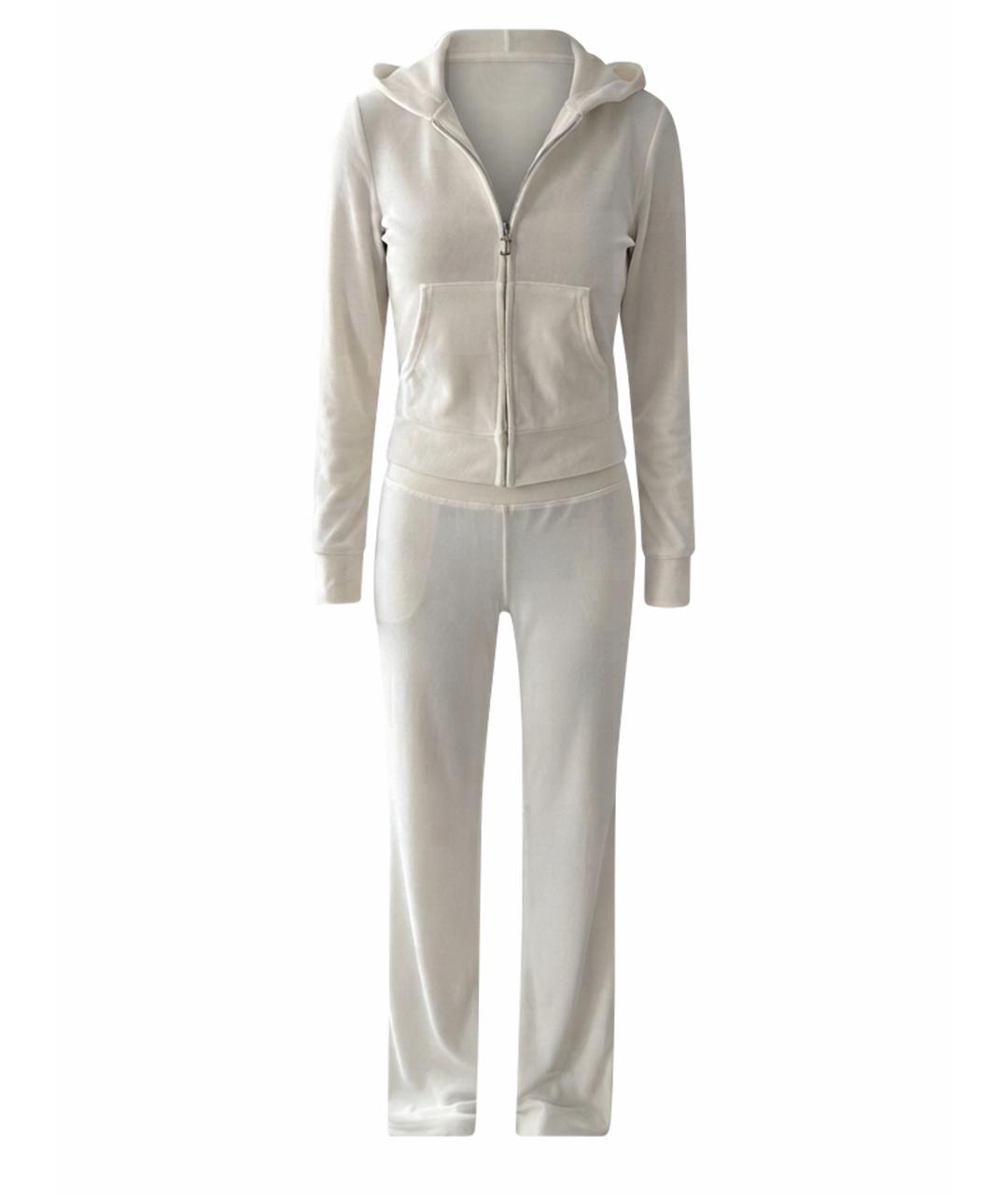 JUICY COUTURE Белый велюровый спортивные костюмы, фото 1