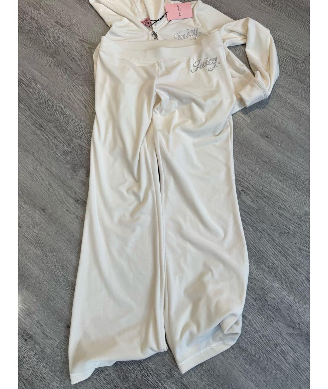 JUICY COUTURE Белый велюровый спортивные костюмы, фото 4