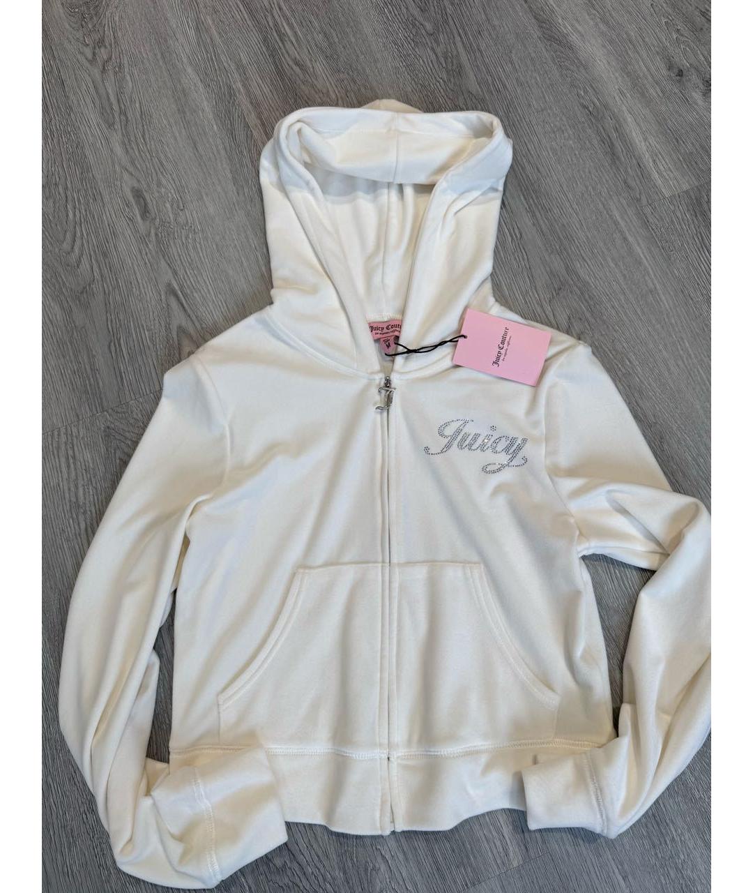 JUICY COUTURE Белый велюровый спортивные костюмы, фото 6