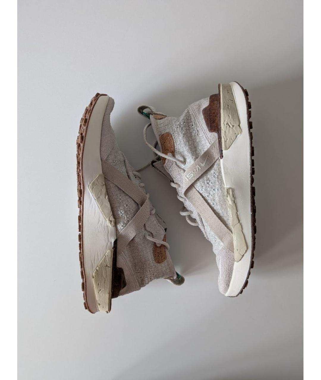 NIKELAB Бежевые текстильные низкие кроссовки / кеды, фото 4