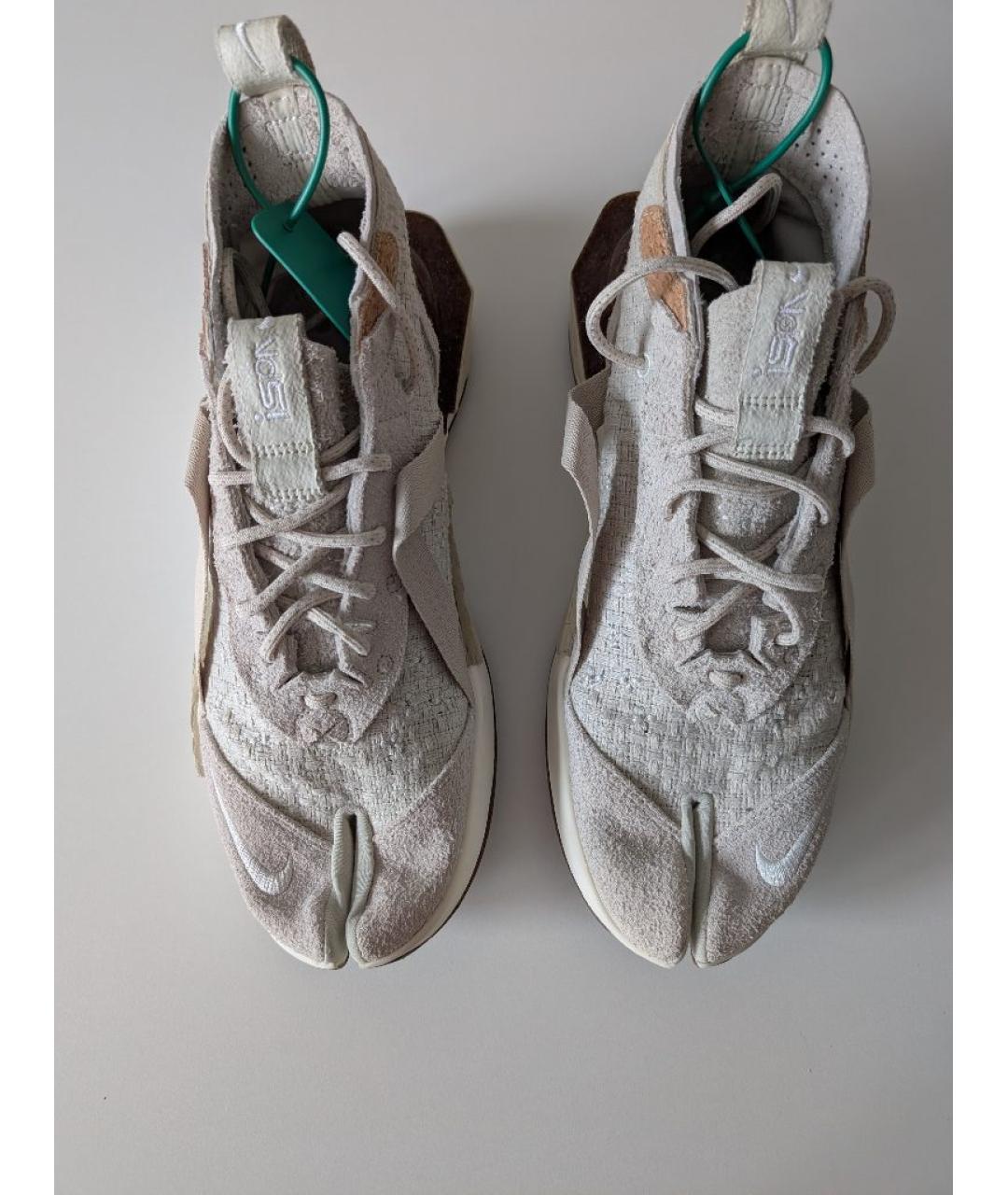 NIKELAB Бежевые текстильные низкие кроссовки / кеды, фото 2