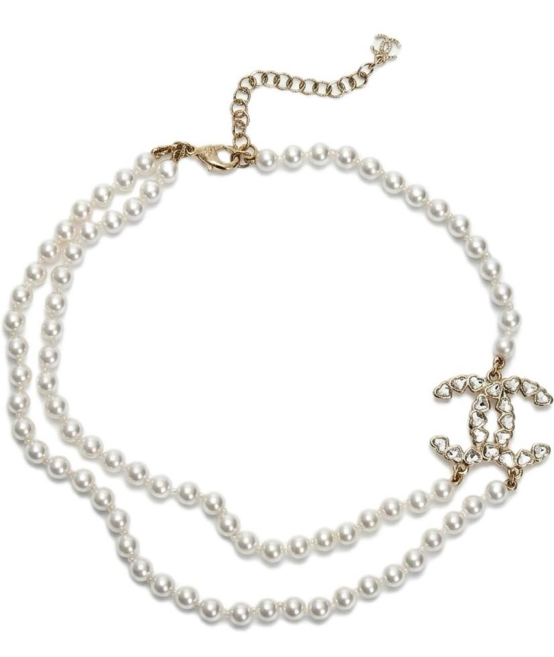 CHANEL Белое жемчужное колье, фото 1