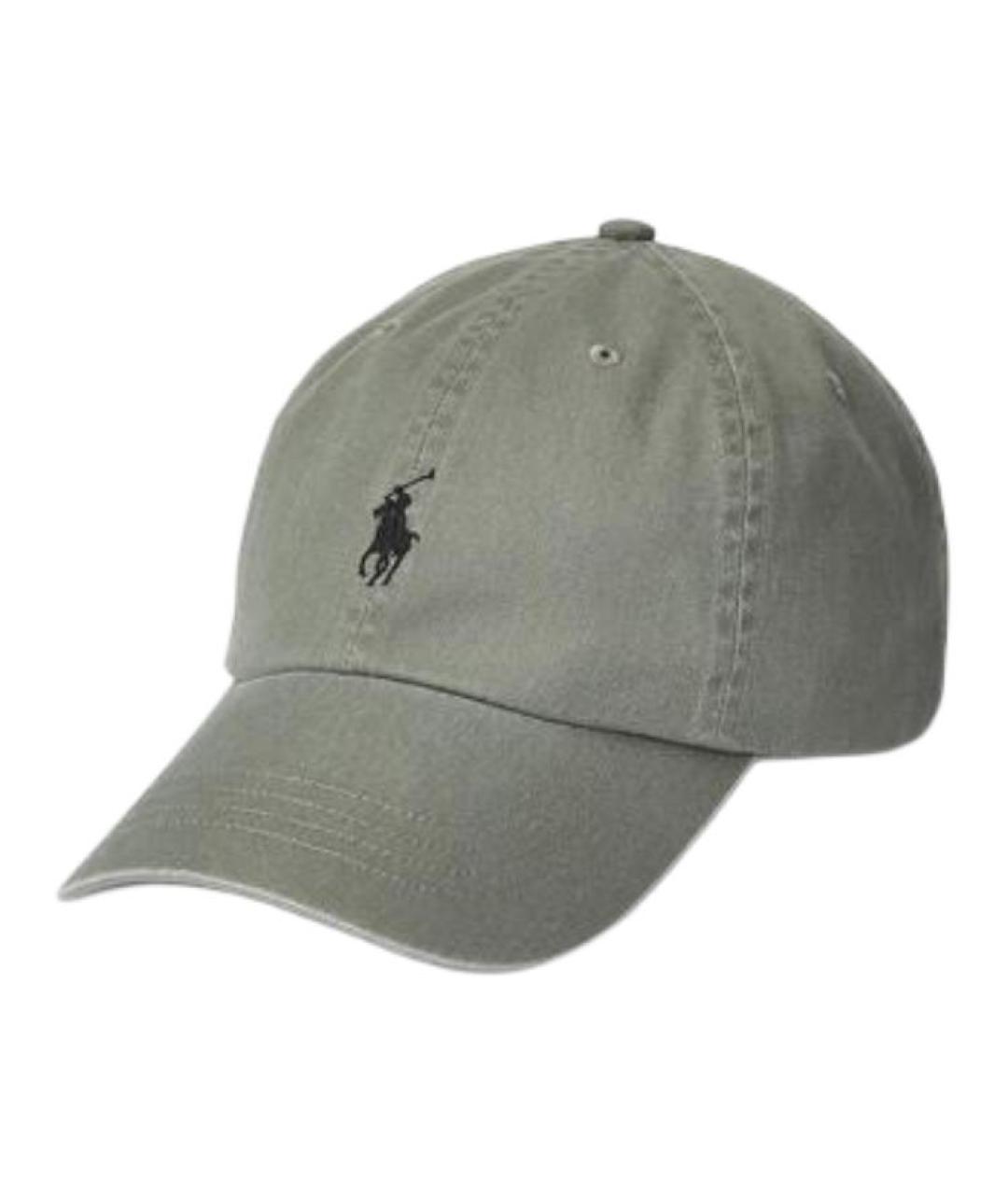 POLO RALPH LAUREN Зеленая хлопковая кепка/бейсболка, фото 1