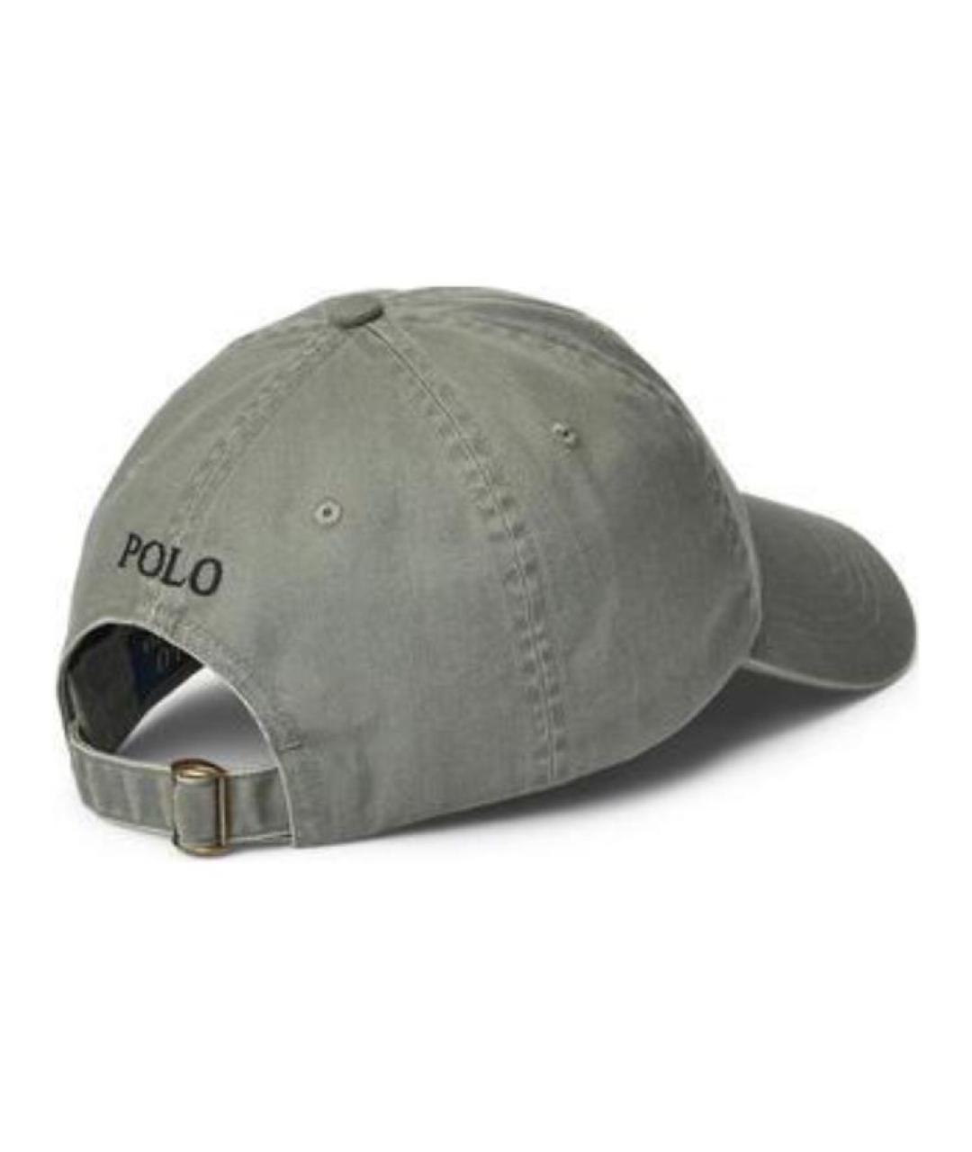 POLO RALPH LAUREN Зеленая хлопковая кепка/бейсболка, фото 2