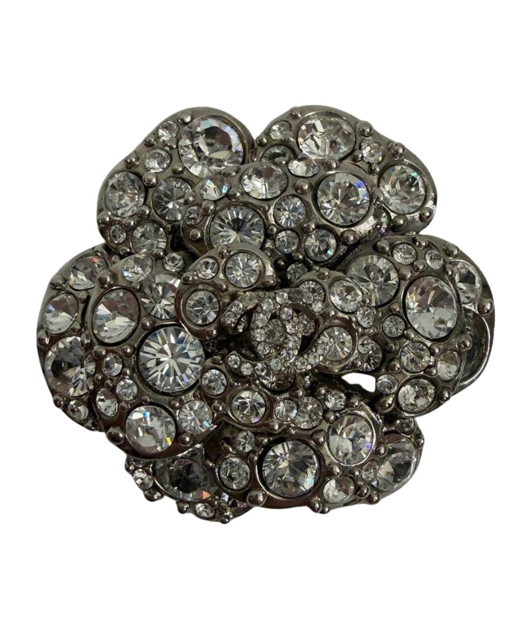 CHANEL Серебряная металлическая булавка / брошь, фото 1