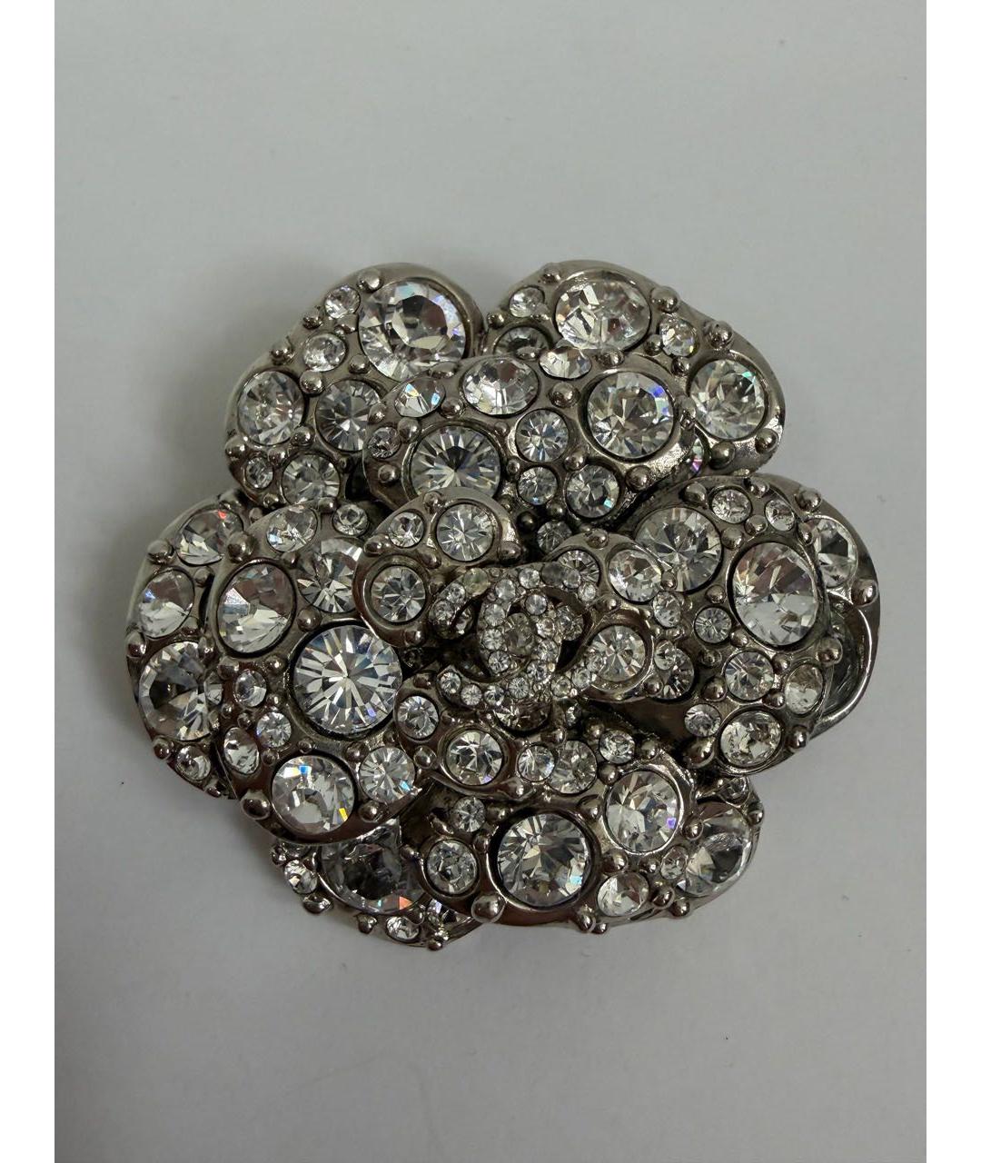 CHANEL Серебряная металлическая булавка / брошь, фото 8